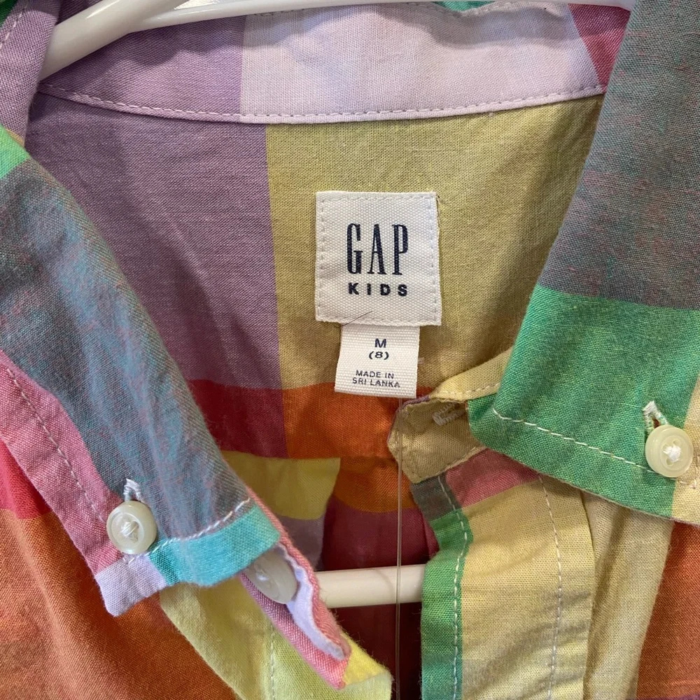 Easter 🐣GAP Plaid Button Down Shirt - Picture 4 of 5